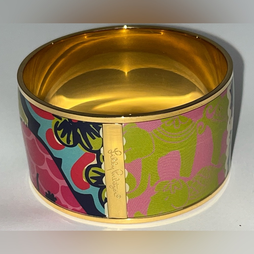 Lilly Pulitzer Vibrant Gold and Multicolor Bangle